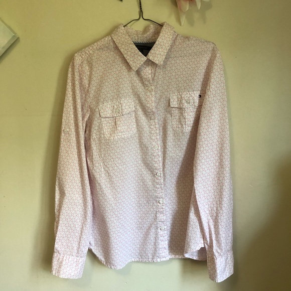 Tommy Hilfiger Button Down, Long Sleeve Blouse - Picture 5 of 8